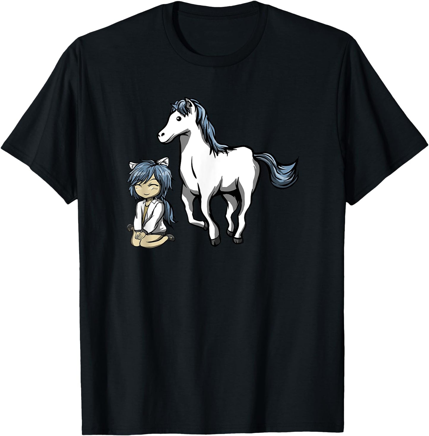 Cool Anime Japanese Manga Chinese Zodiac Horse T Shirt