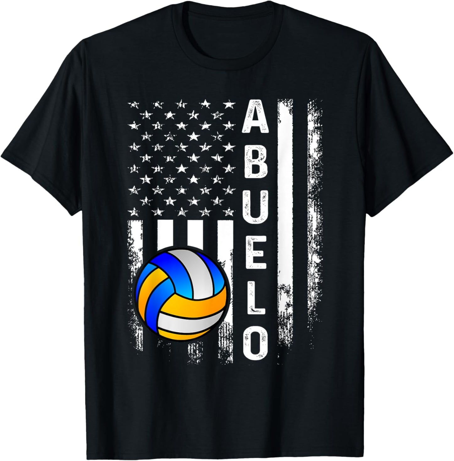 Volleyball Abuelo American Flag Vintage Christmas Xmas
