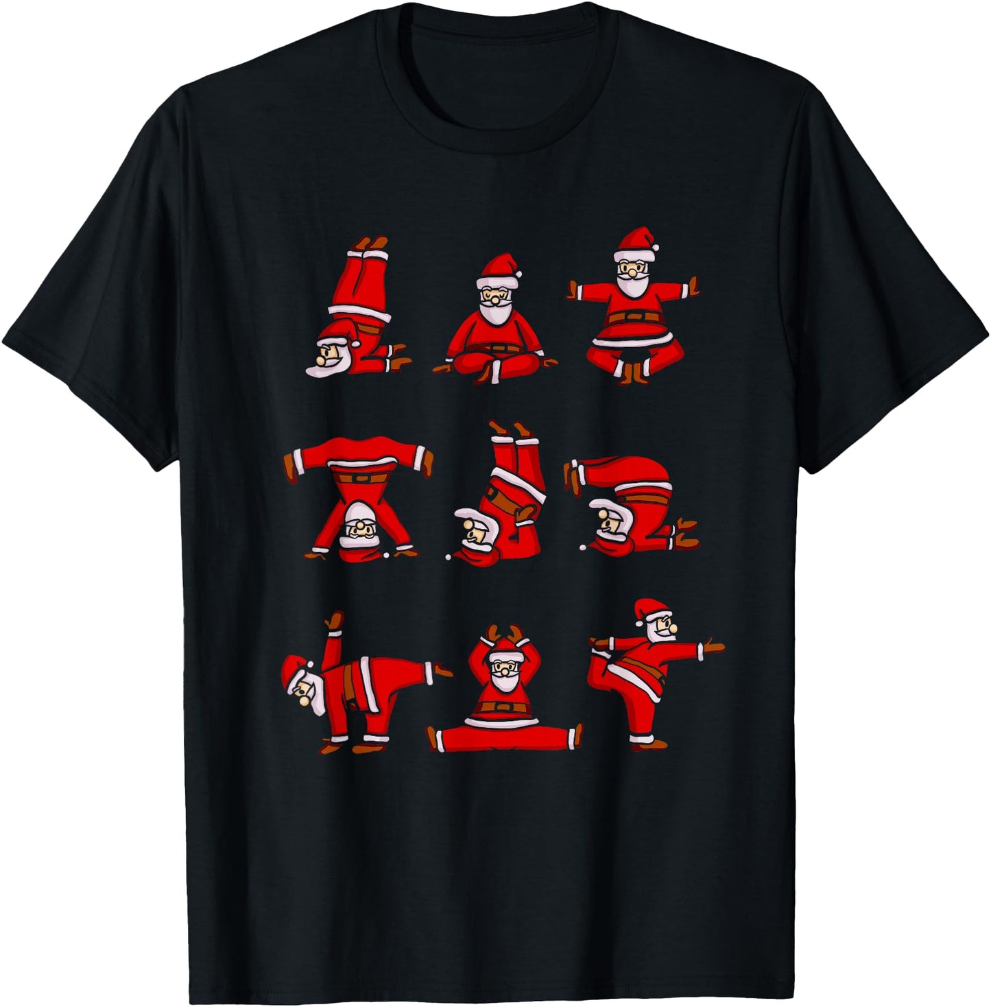 Yoga Santa Women Men Funny Christmas