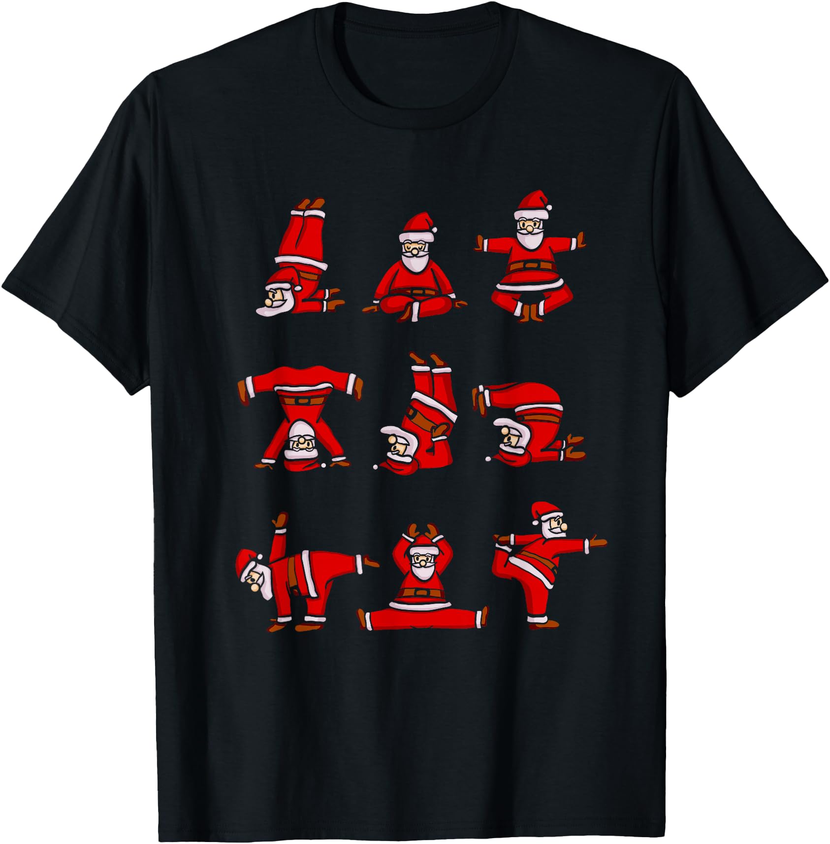 Yoga Santa Women Men Funny Christmas