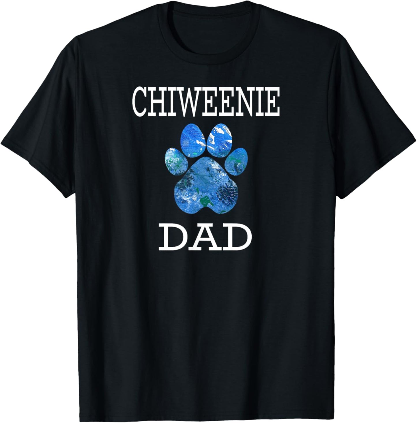 Chiweenie Dad Dog Shirt for Men | Paw Print Tee T-Shirt