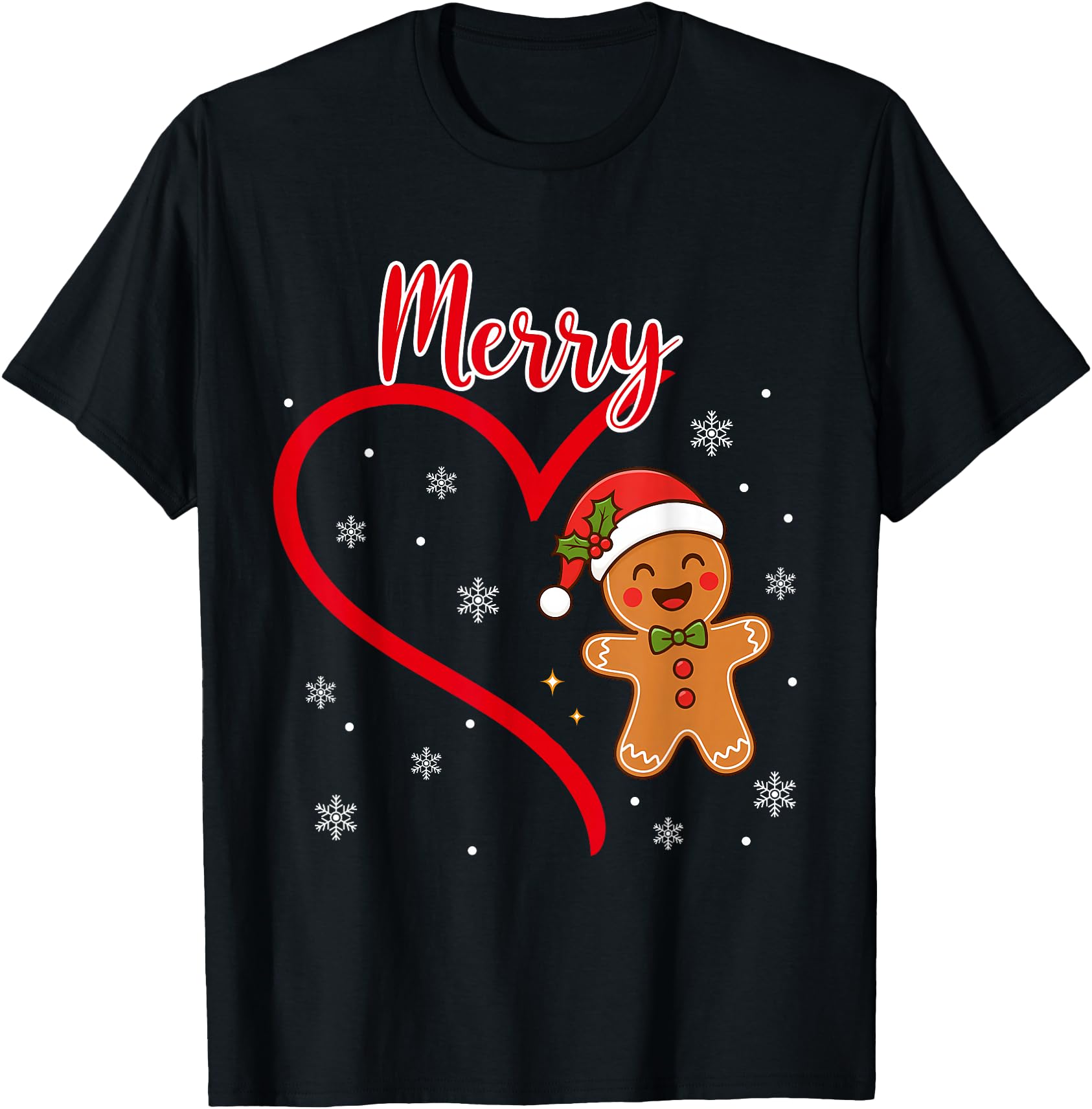 Merry Christmas Gingerbread Couple Christmas Pajama Matching