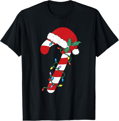 Christmas Candy Cane Santa Xmas Kids Toddler Youth Women Men