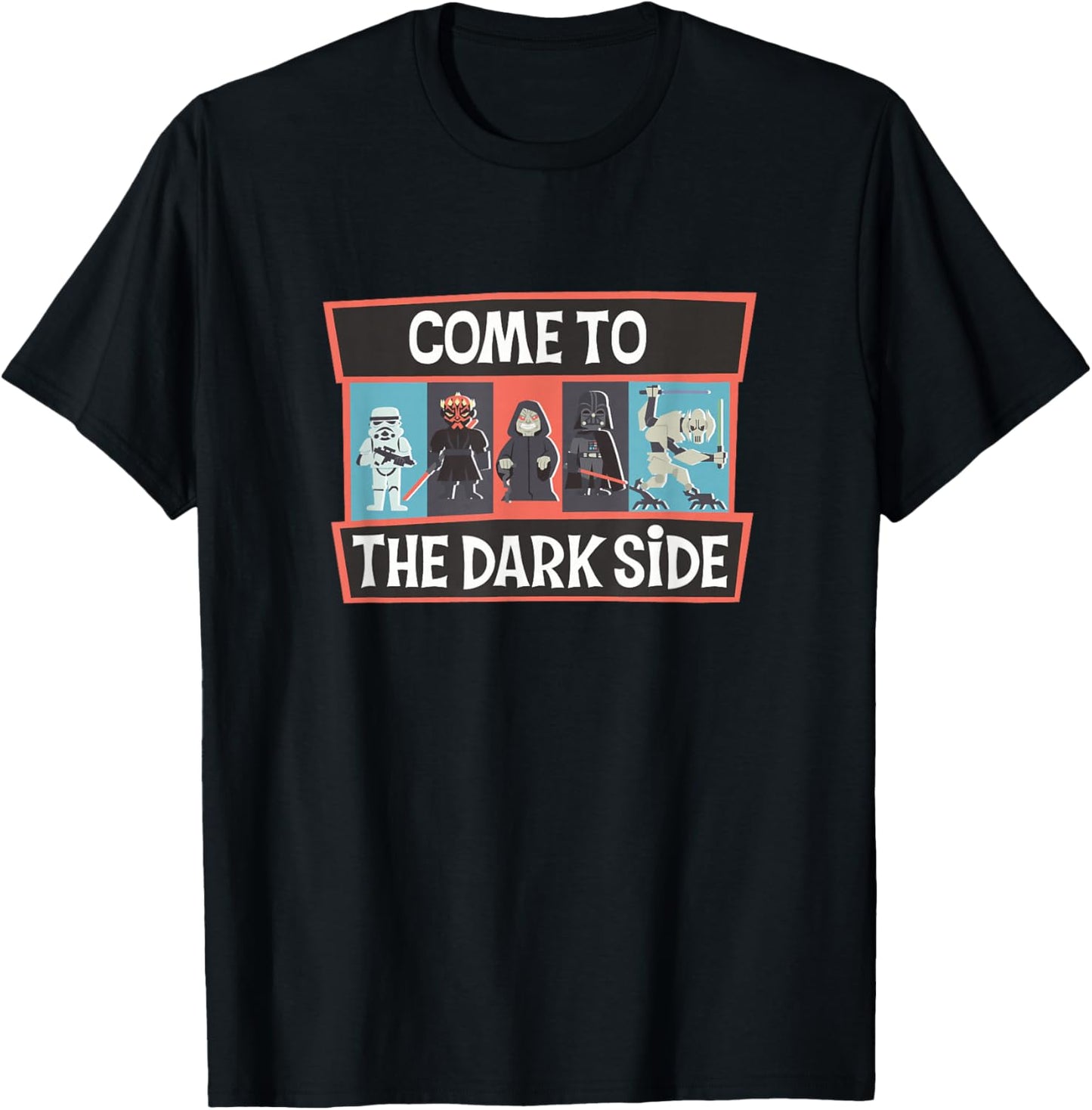 Star Wars Classic Vintage Chibi Come To The Dark Side Poster