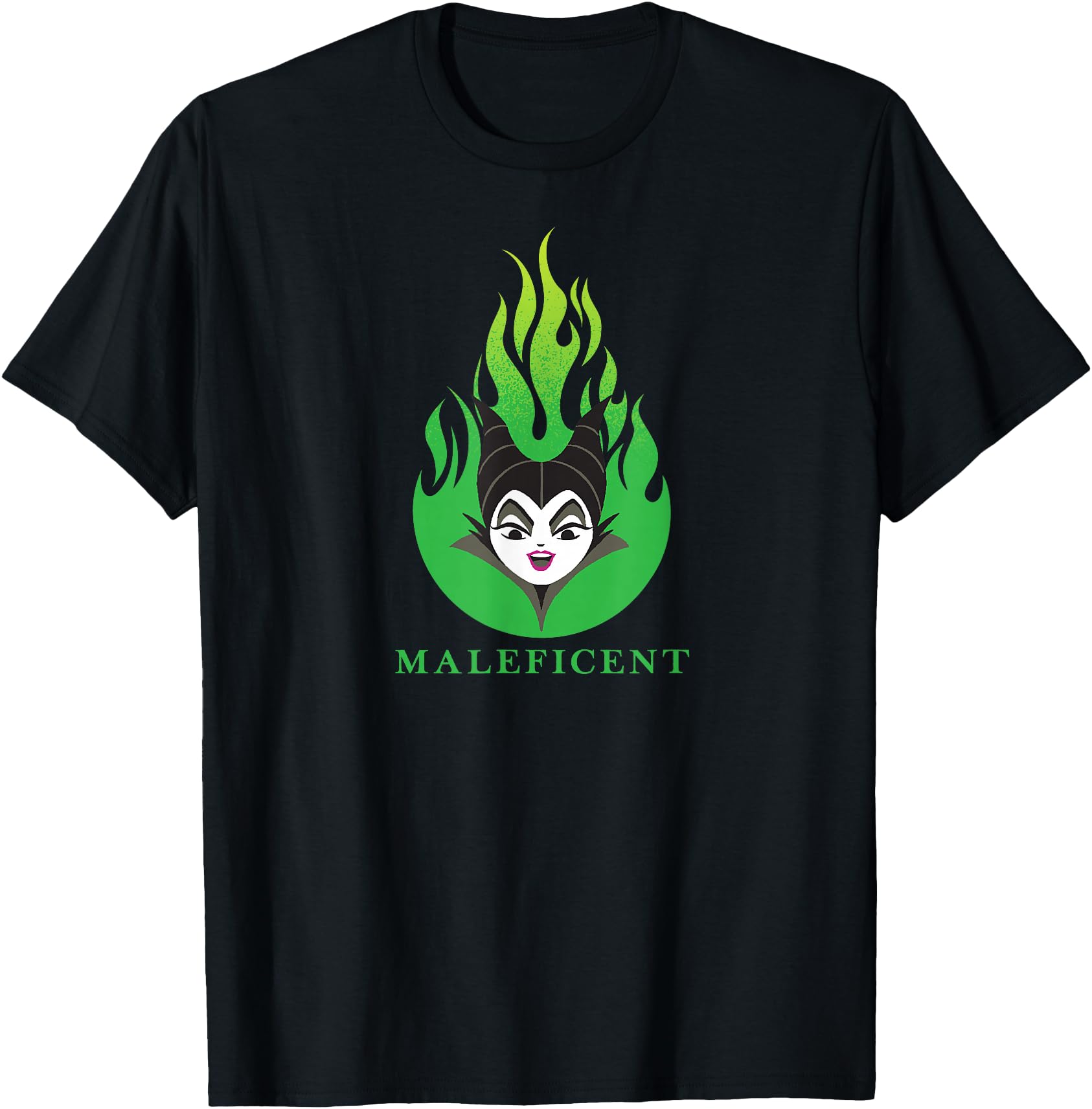 Disney Villains Kawaii Maleficent Green Flame Chibi