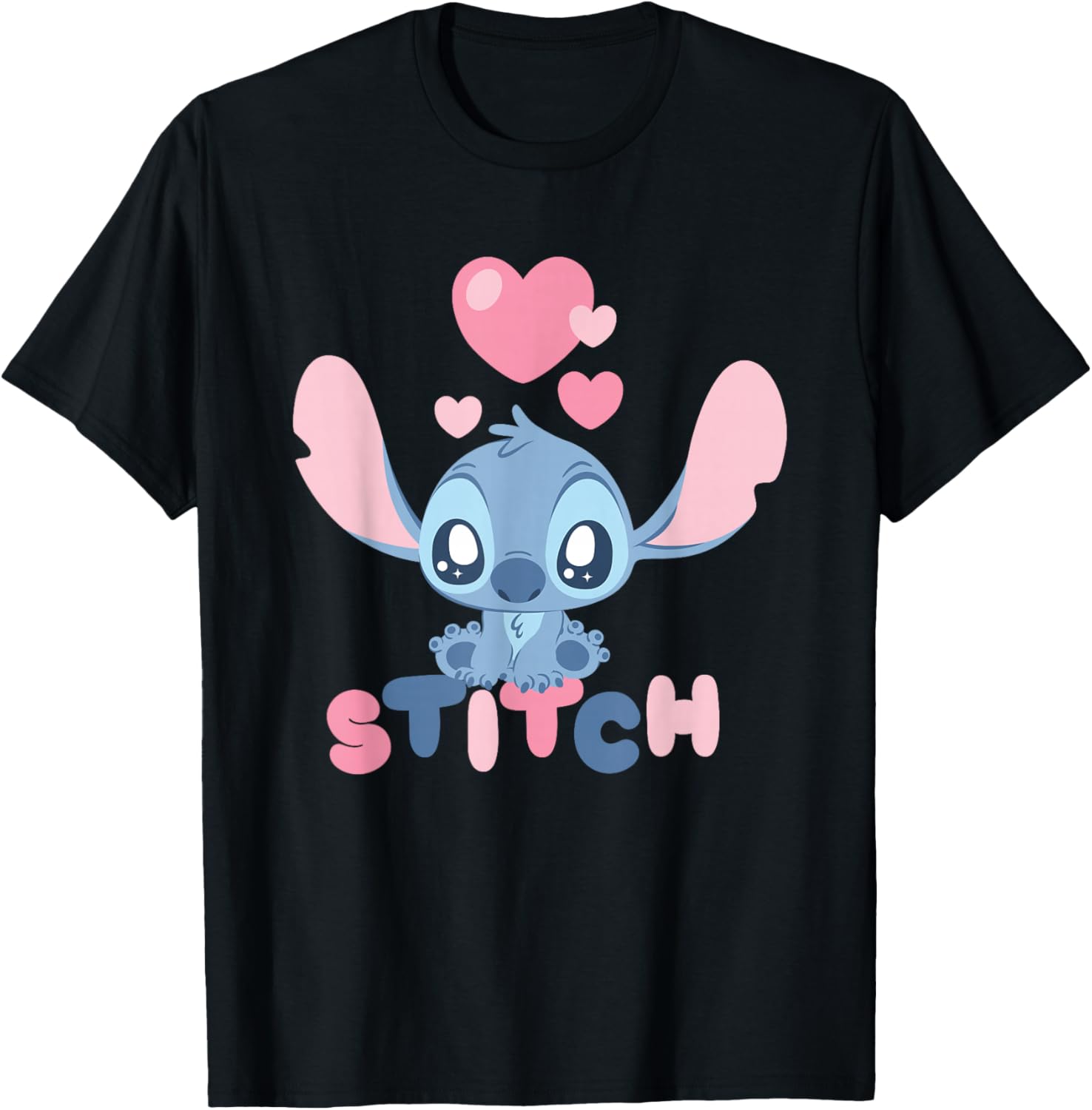 Disney Lilo & Stitch Pink Hearts Stitch Love Chibi