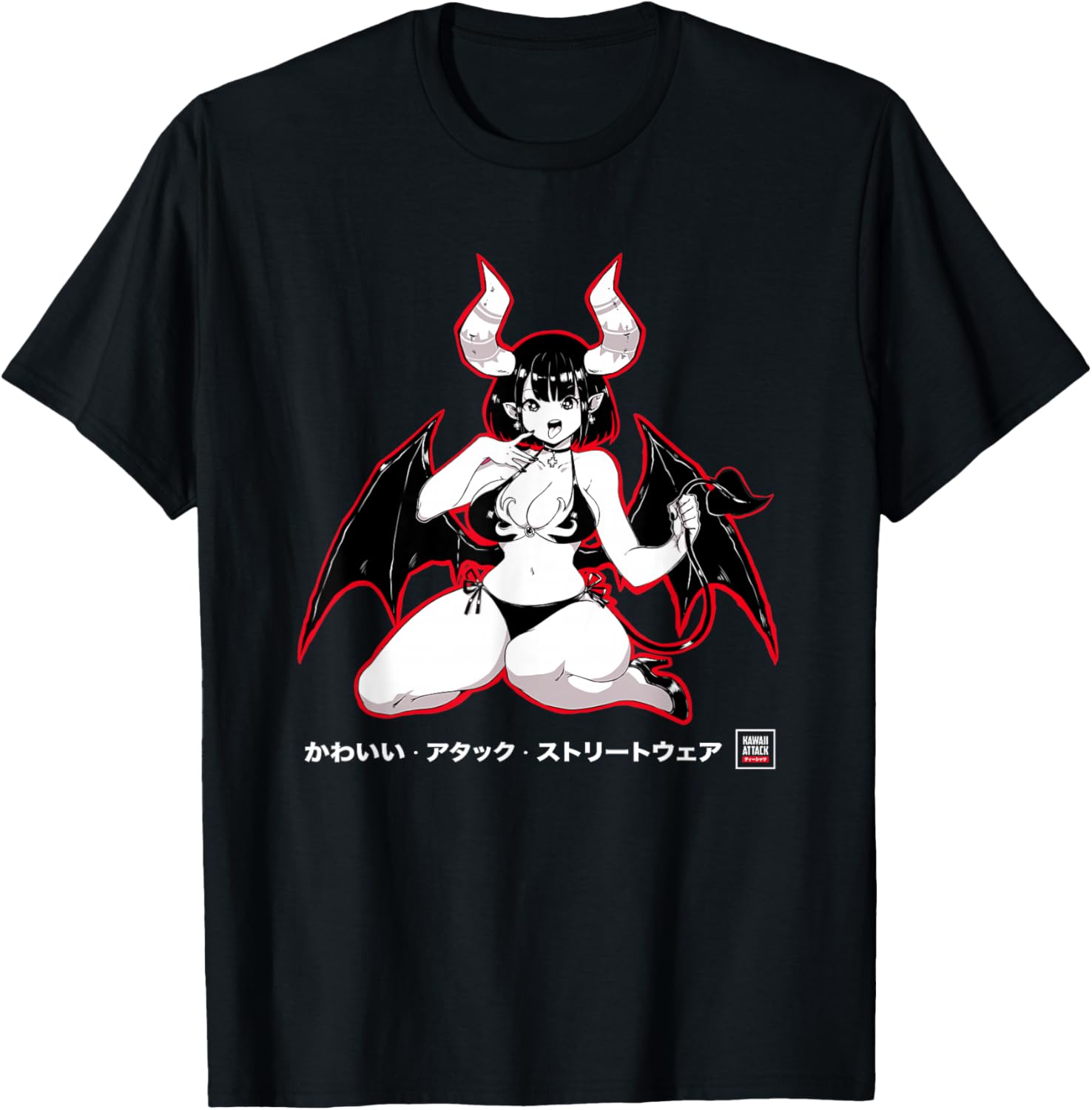 Yandere Succubus Kawaii Japanese Anime T-Shirt