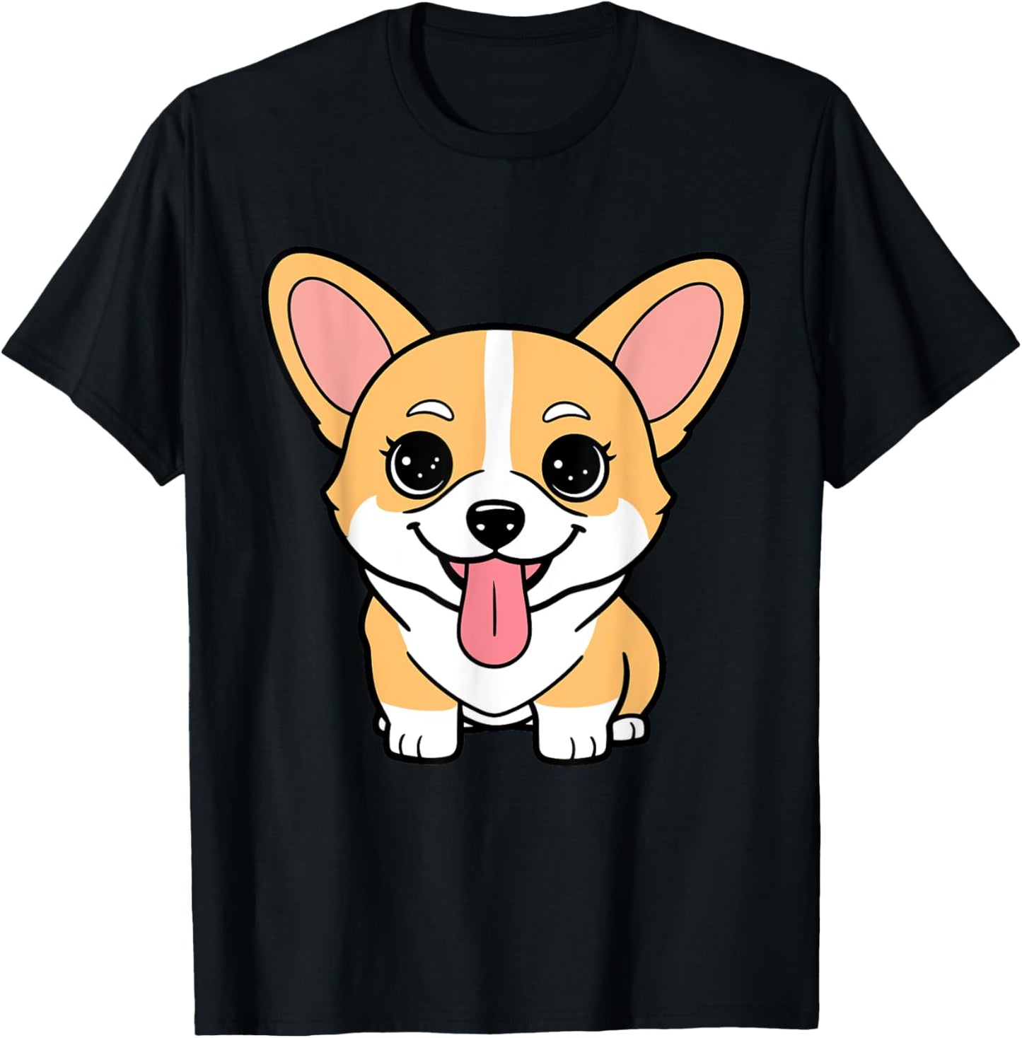 Cute Funny Kawaii Graphic Dog Puppy Animal Pet Owner Chibi T-Shirt for Men Women Kids