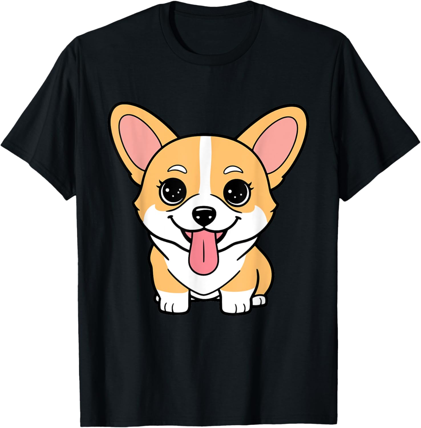Cute Funny Kawaii Graphic Dog Puppy Animal Pet Owner Chibi T-Shirt for Men Women Kids