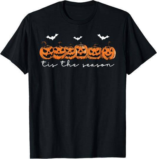 'Tis The Season Jack O Lantern Spooky Season Funny Halloween T-Shirt