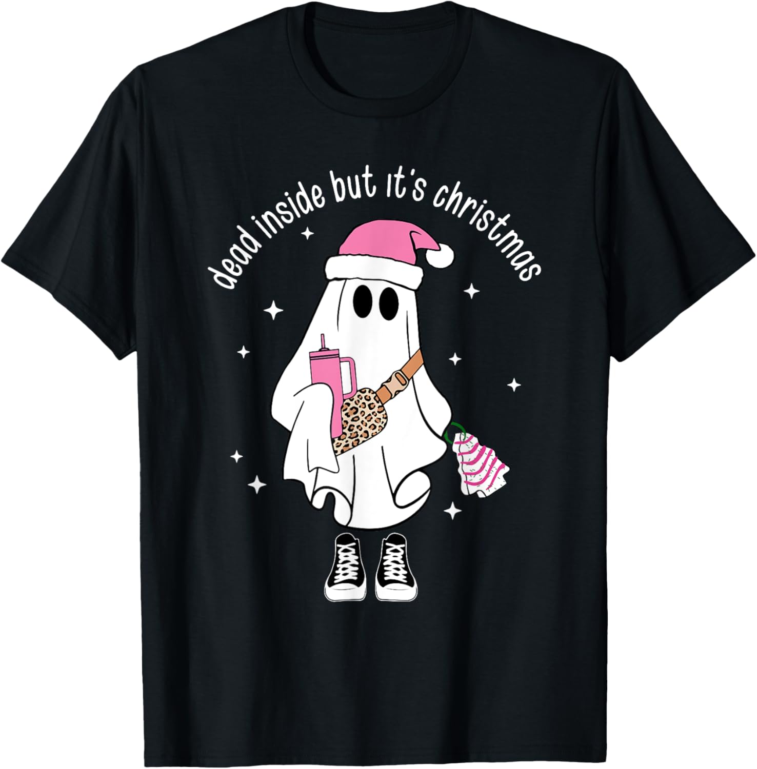 Dead Inside But It's Christmas Ghost Tumbler Belt Bag Xmas