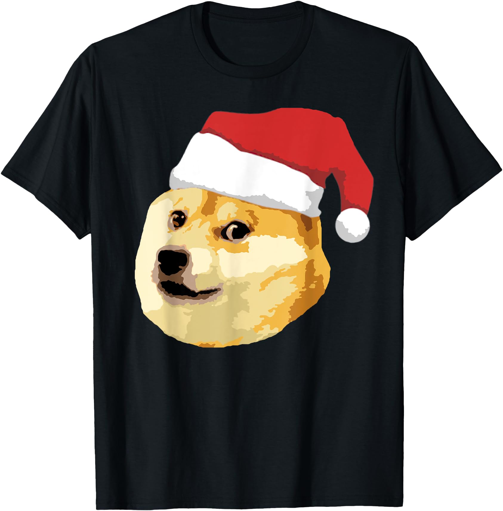 Christmas Doge Meme Shiba Inu Funny Japanese Dog Santa Hat T-Shirt for Men Women