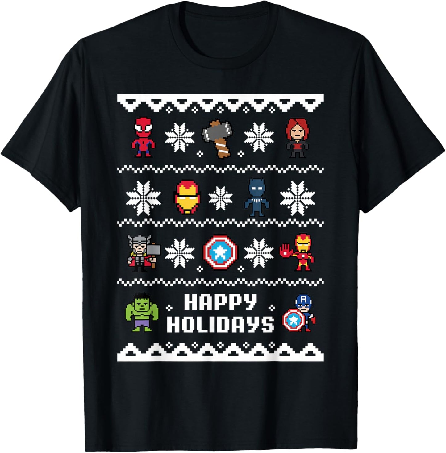 Marvel Avengers Christmas Sweater Happy Holidays