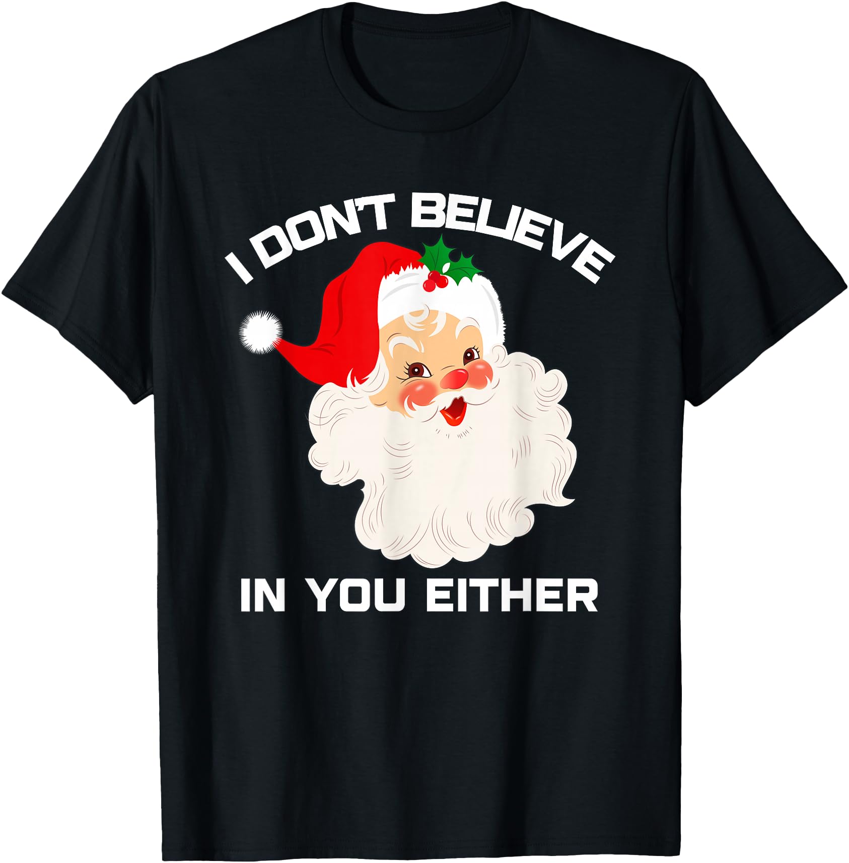 I Don't Believe in You Either, Funny Santa Claus Christmas