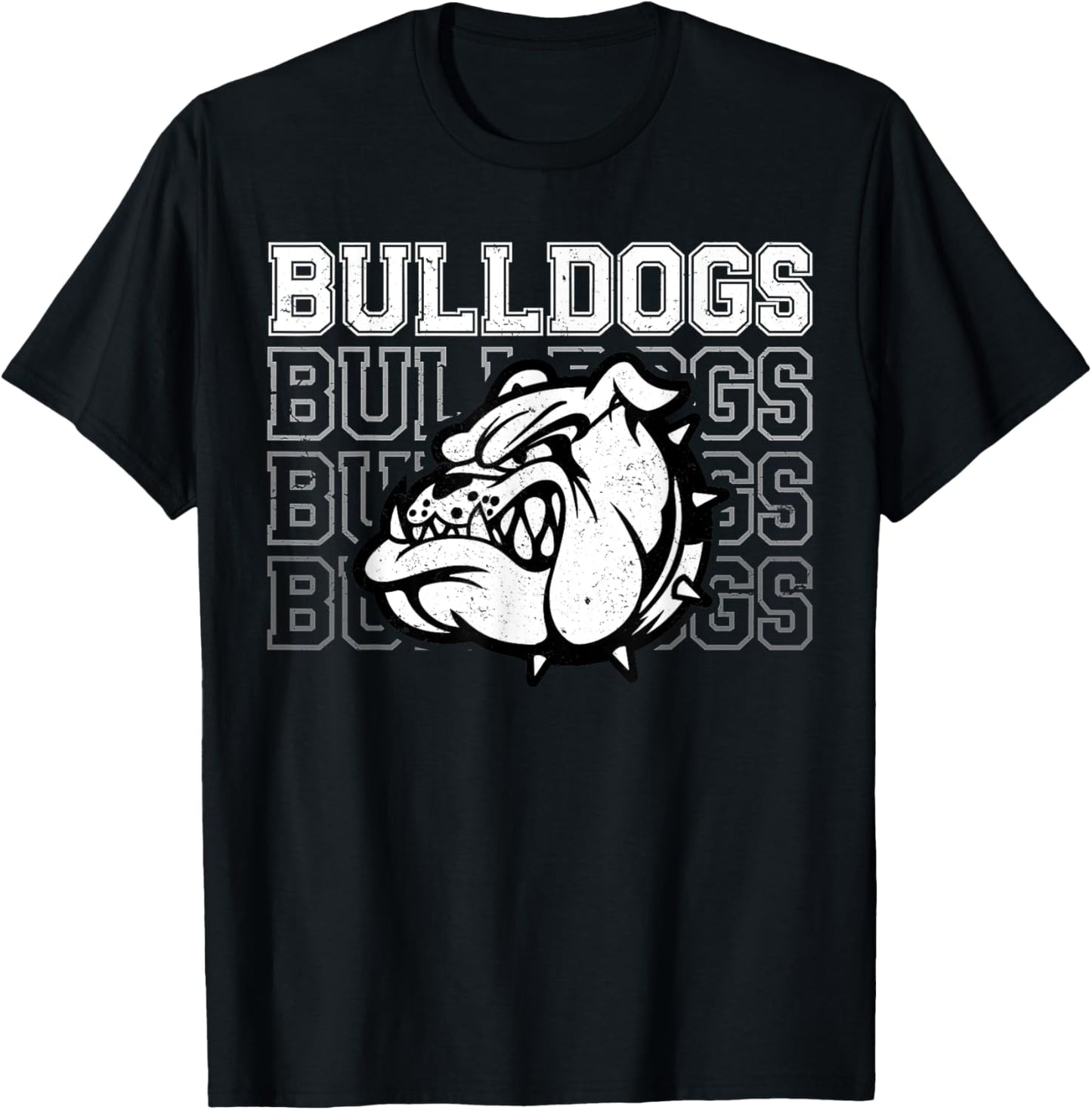 Bulldogs Mascot Team Spirit Vintage Sports Fan