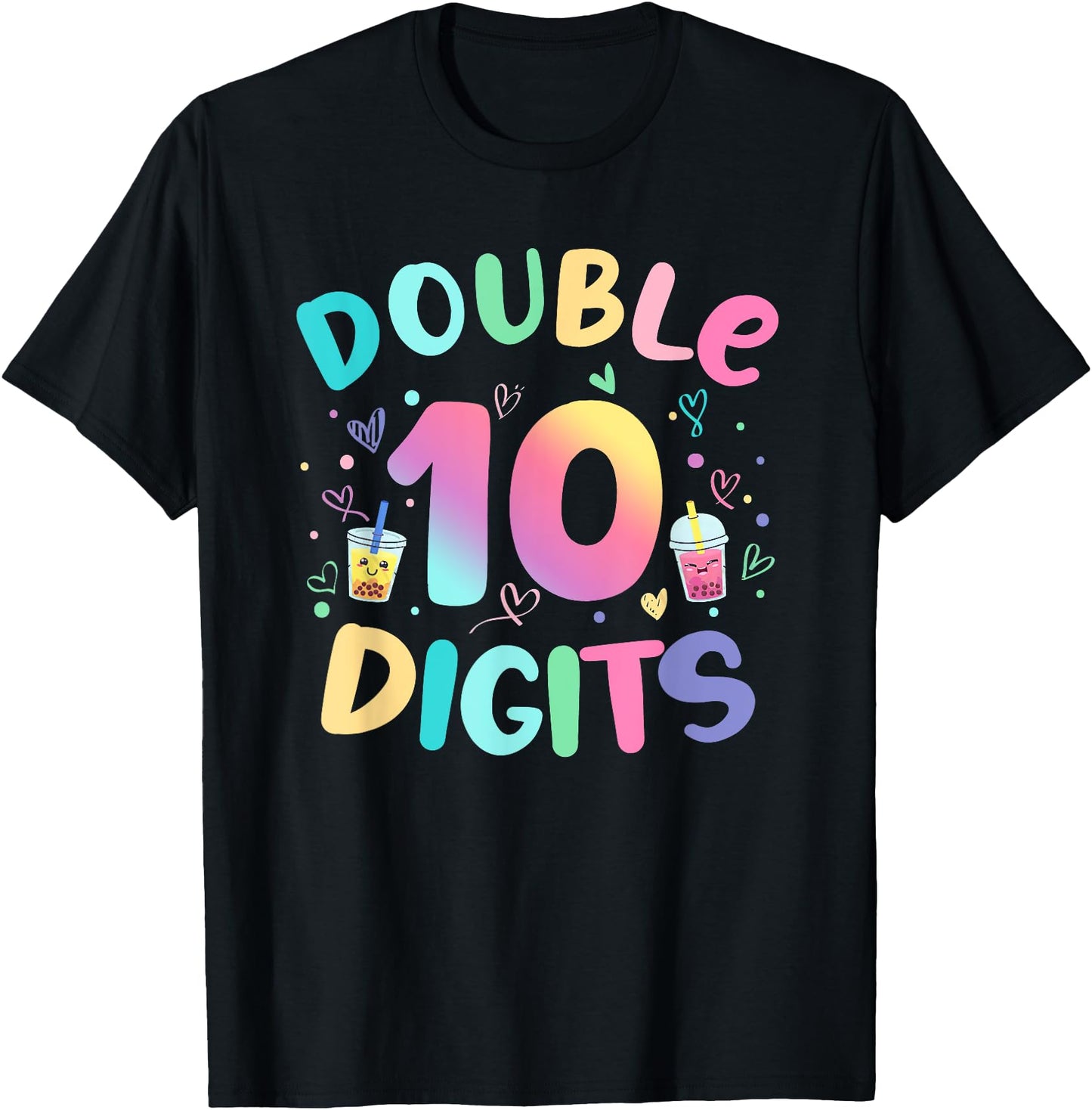 Double Digits 10th Birthday Boba Tea Party 10 Year Old Girl
