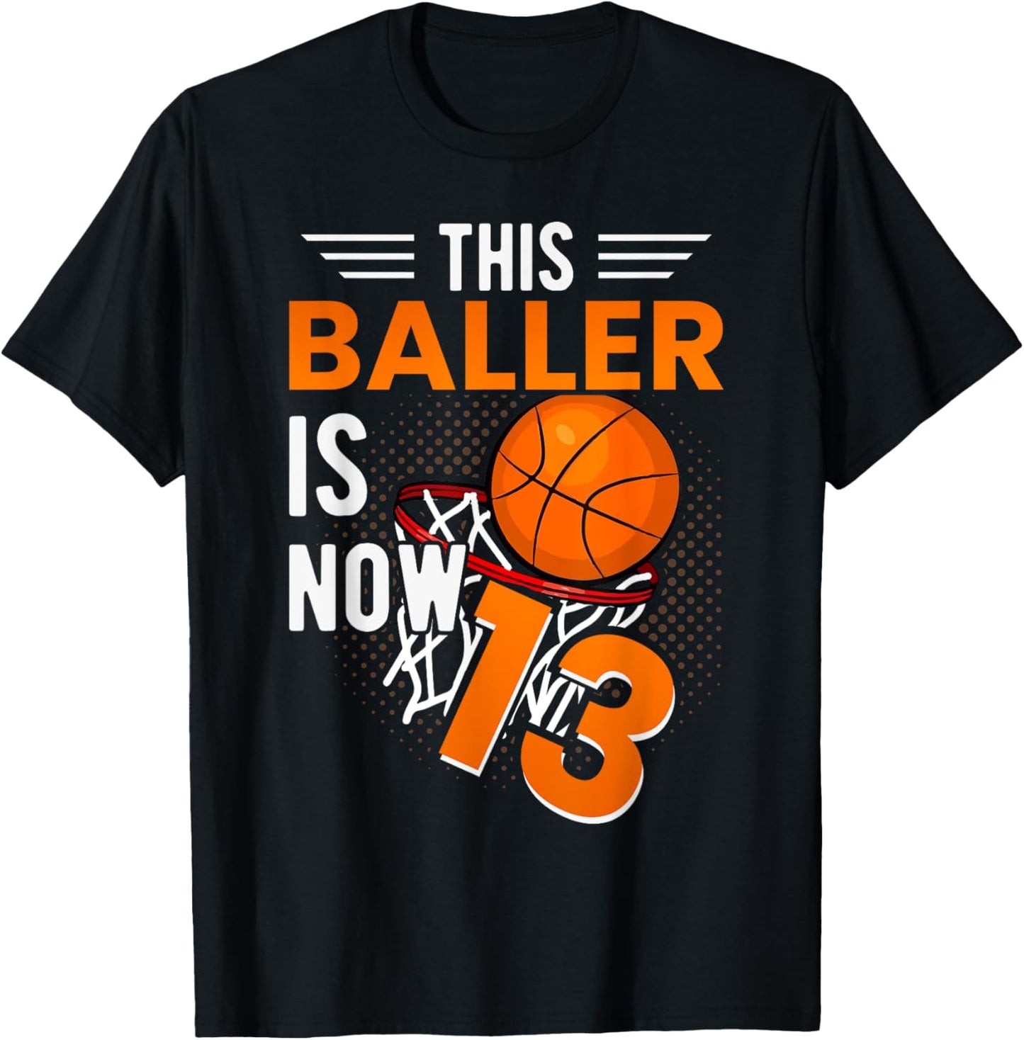 13th Birthday Basketball Player Official 13 Teenager T-Shirt