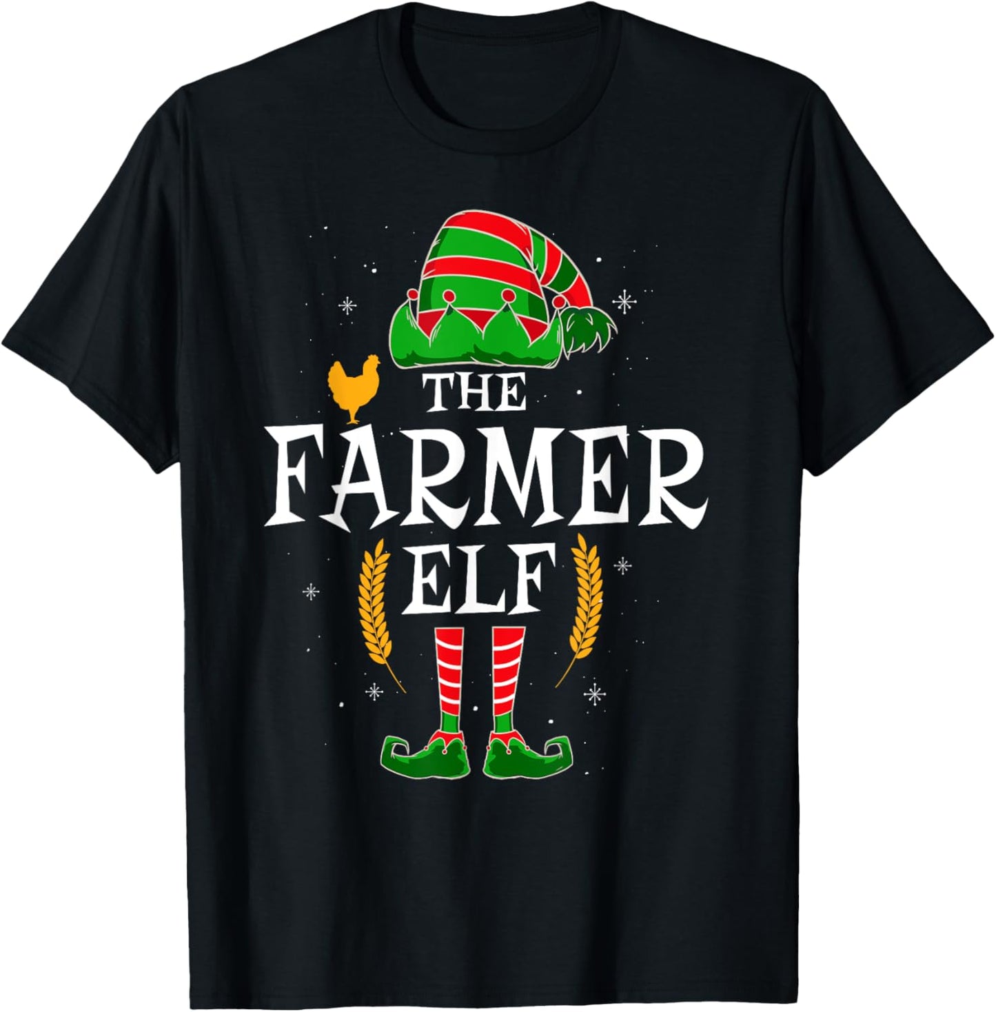 The Farmer Elf Group Matching Family Christmas Farm Funny