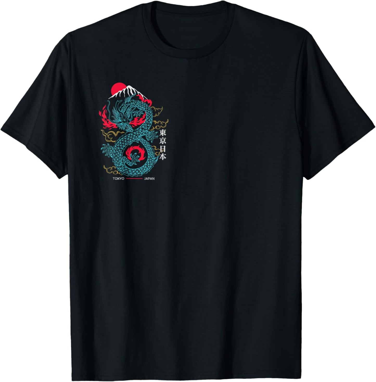 Tokyo Japan Asian Style Aesthetic Japanese Dragon On Back