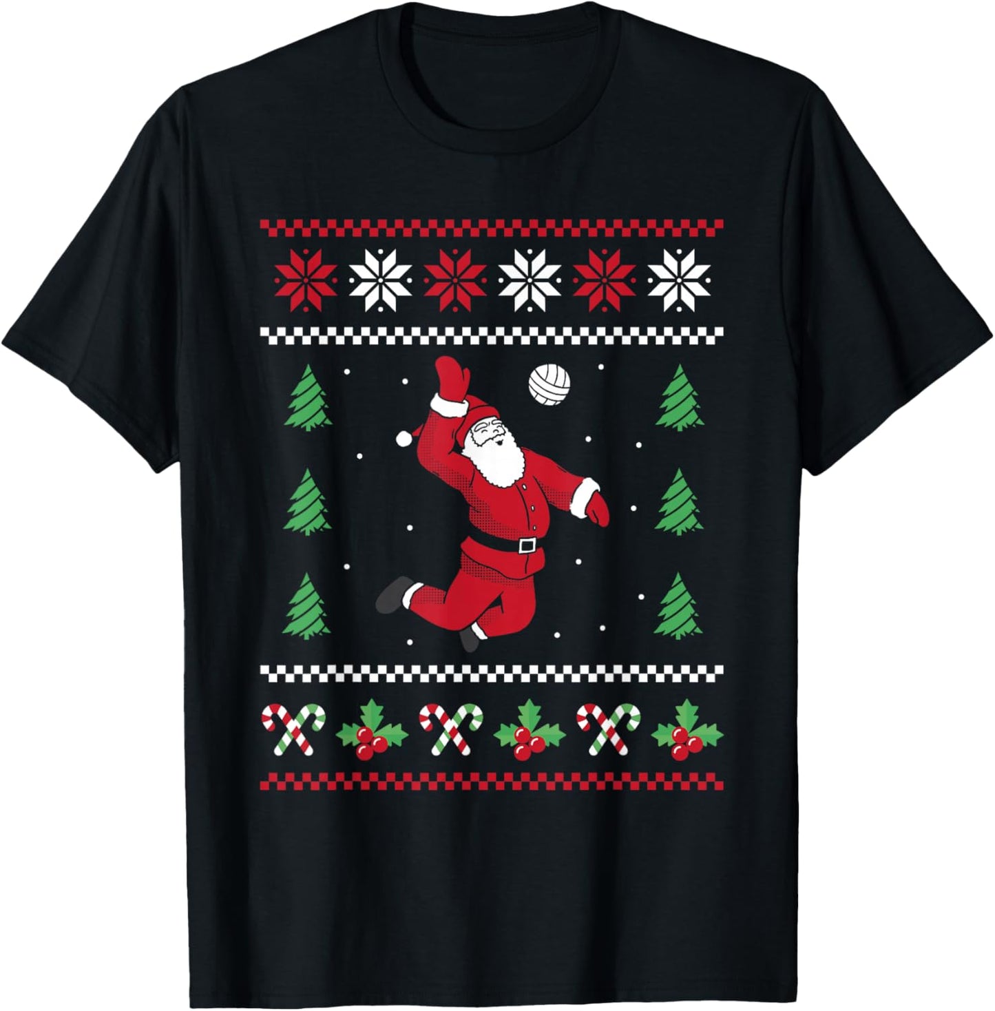 Volleyball Xmas Ugly Christmas Santa Christmas Volleyball