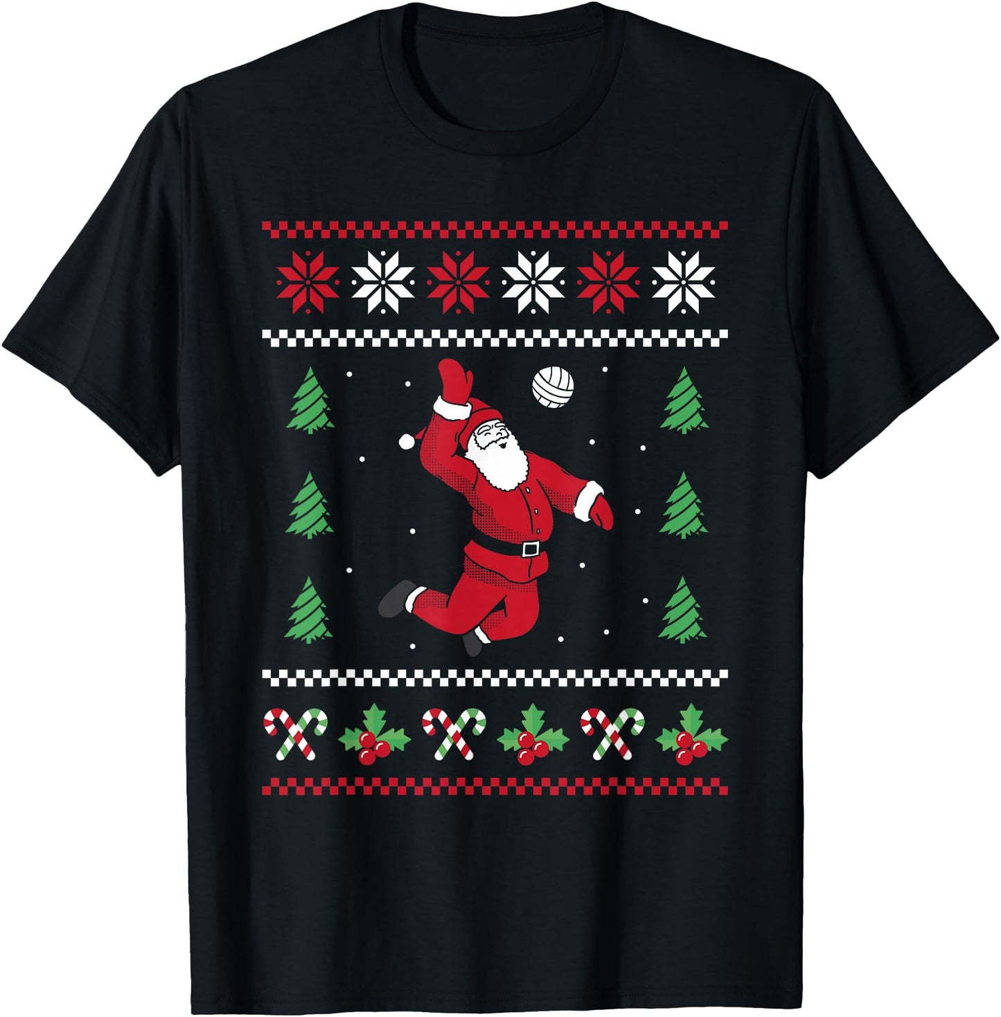 Volleyball Xmas Ugly Christmas Santa Christmas Volleyball