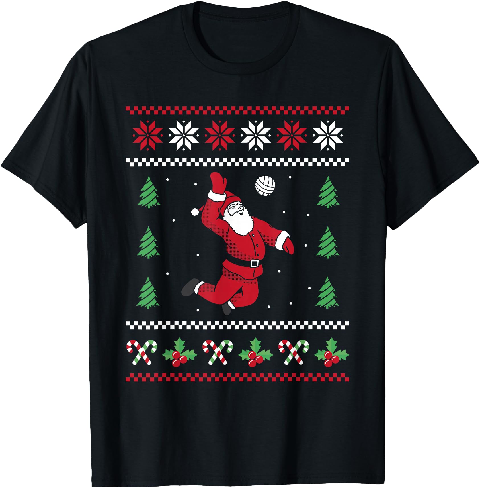 Volleyball Xmas Ugly Christmas Santa Christmas Volleyball