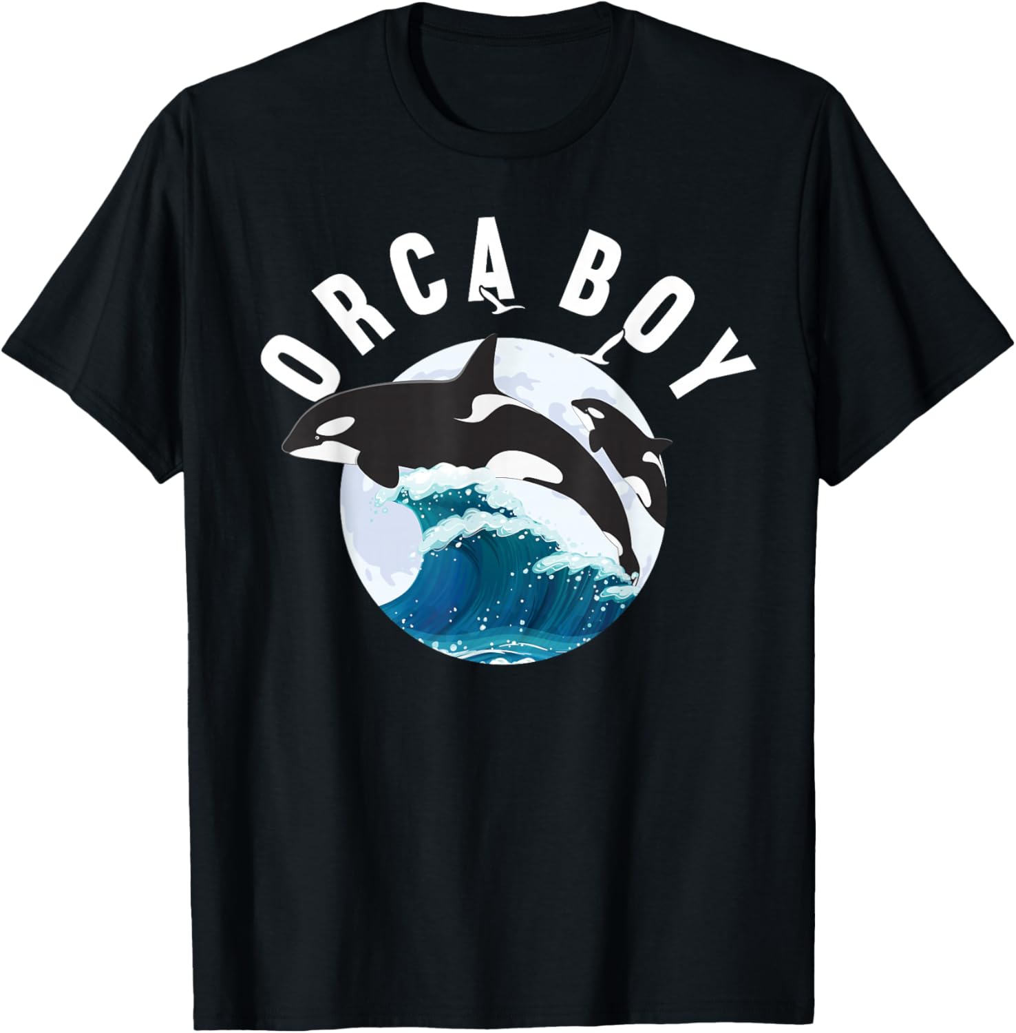 Orca Boy Wild Whale Family Sea Animal Wildlife Boys &amp; Girls T-Shirt