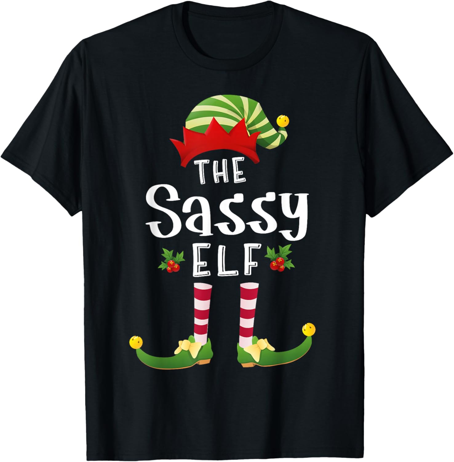 Sassy Christmas Elf Matching Pajama X-Mas Party