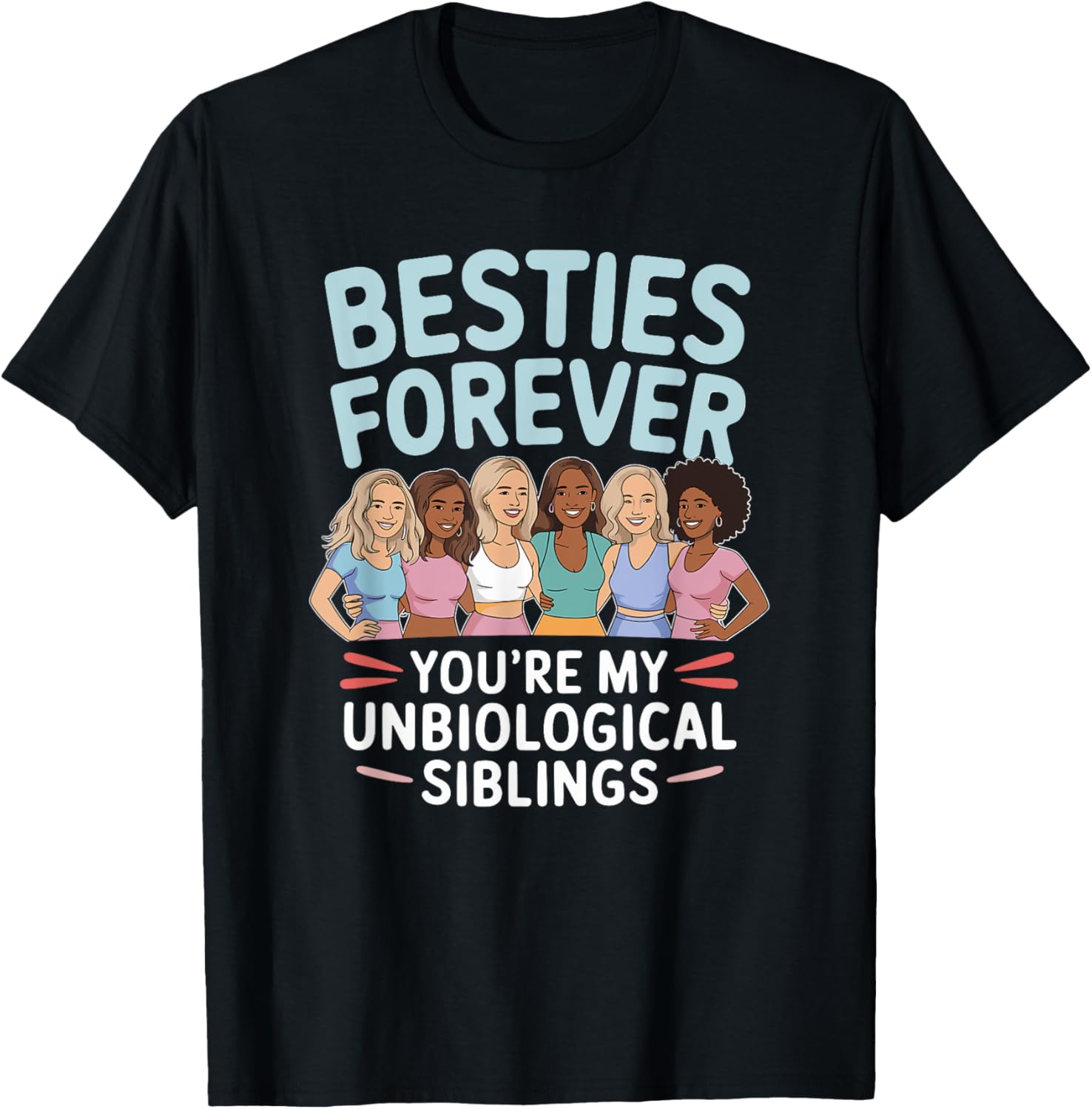 Besties Forever BFF Best Friends Unbiological Siblings Chibi