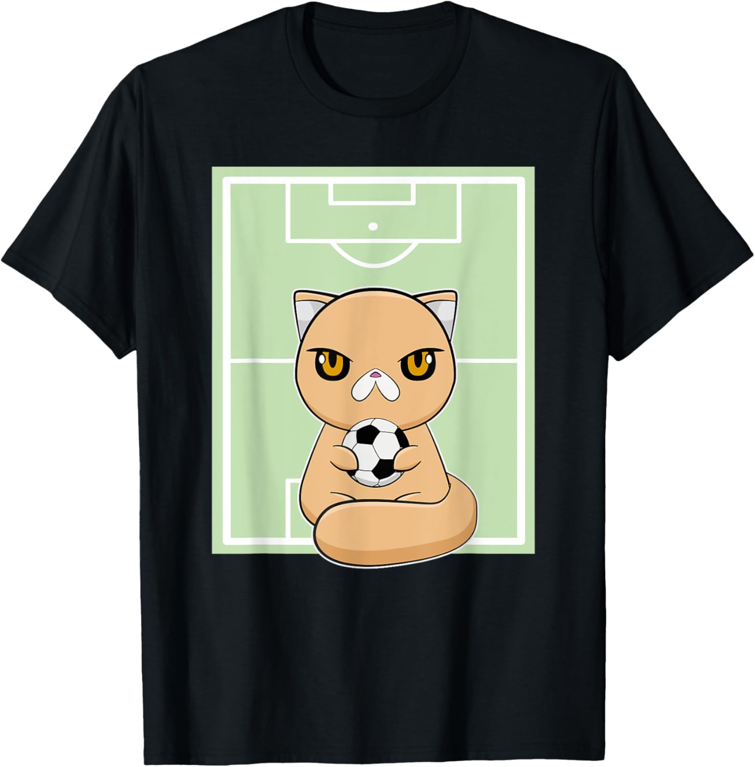 Exotic Shorthair Cat Anime Kitten Soccer Football Men Women Kids