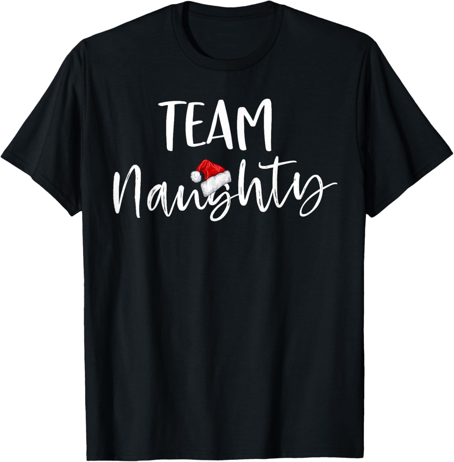 Team Naughty Funny Christmas Family Matching Pajamas