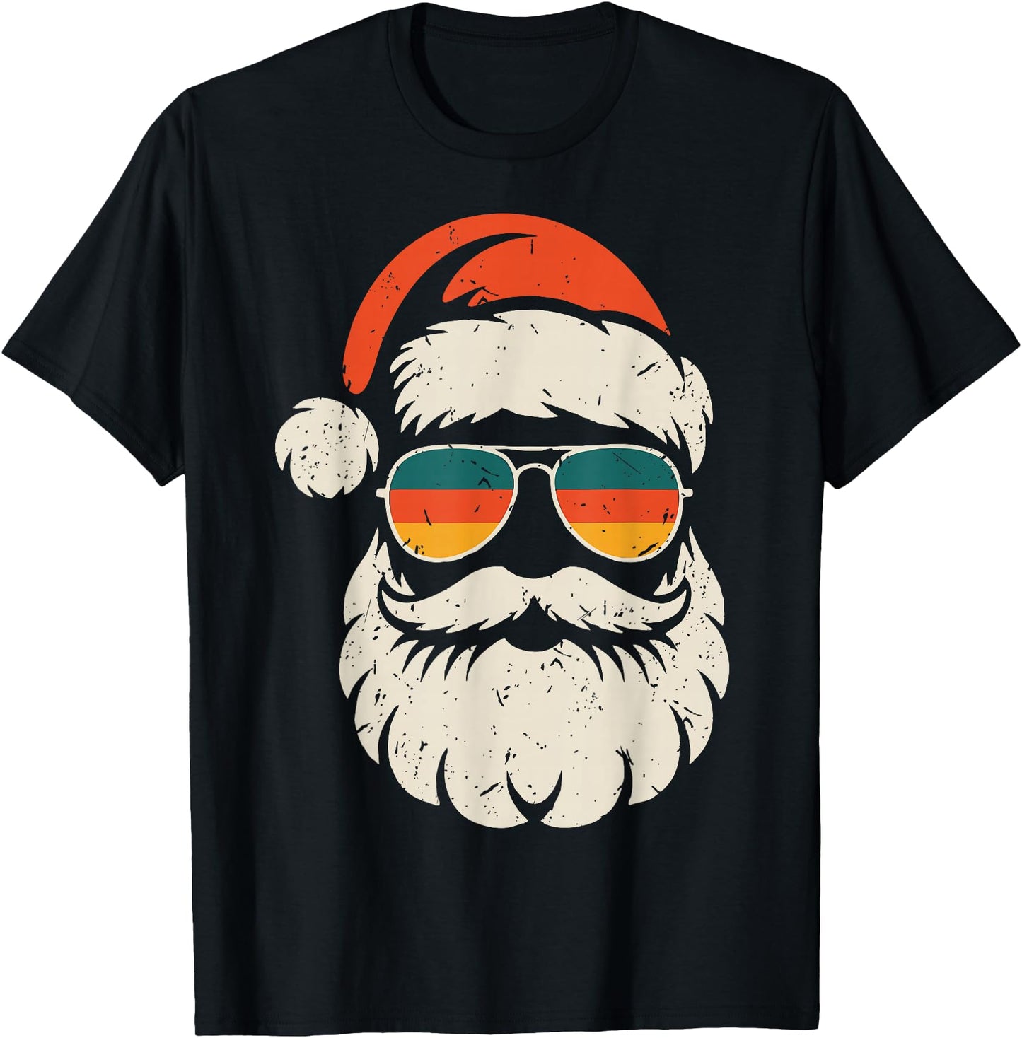 Retro Santa Face Sunglasses Funny Christmas Family Outfit