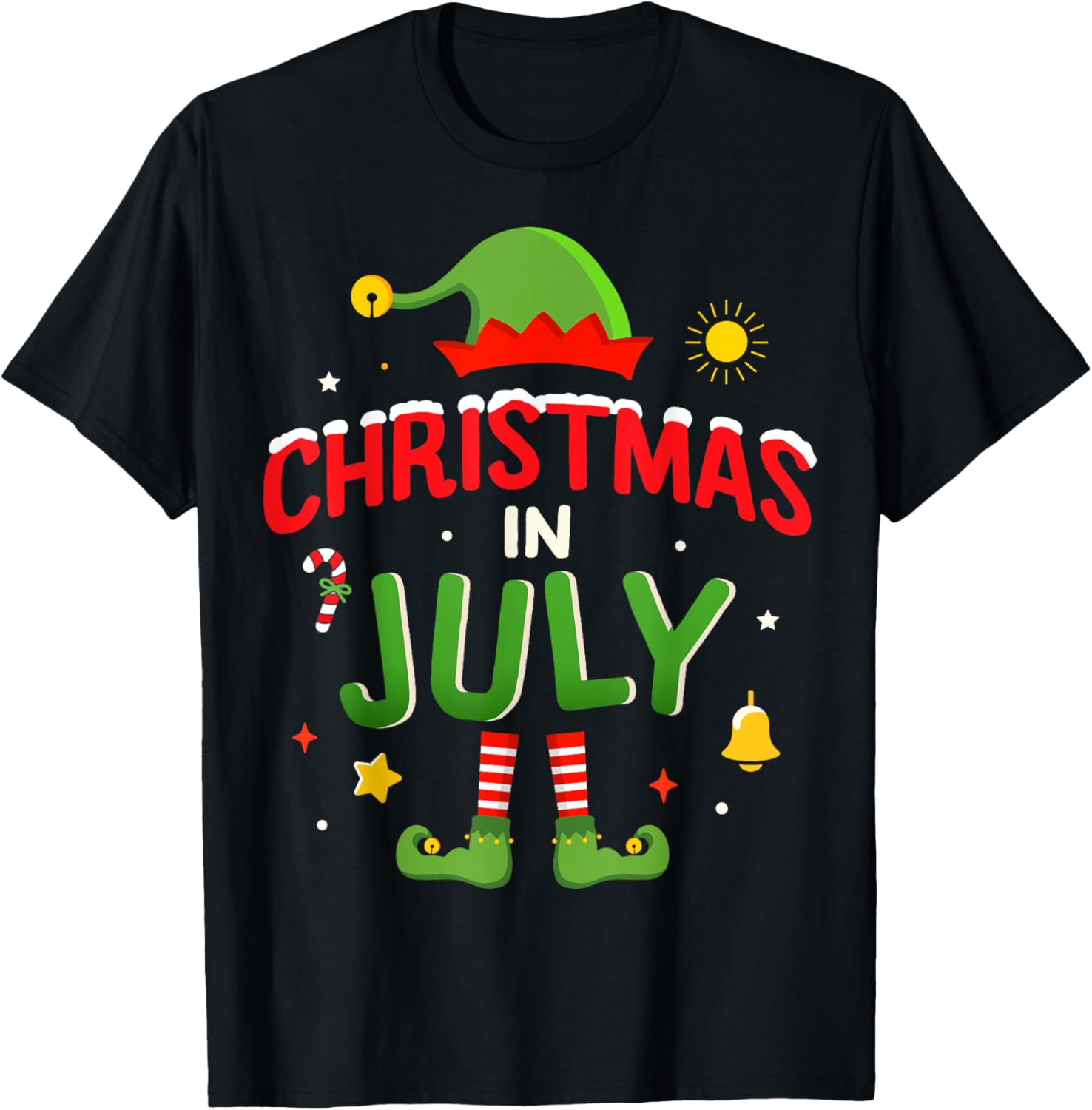 Christmas in July funny elf for summer xmas