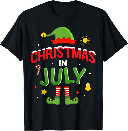 Christmas in July funny elf for summer xmas