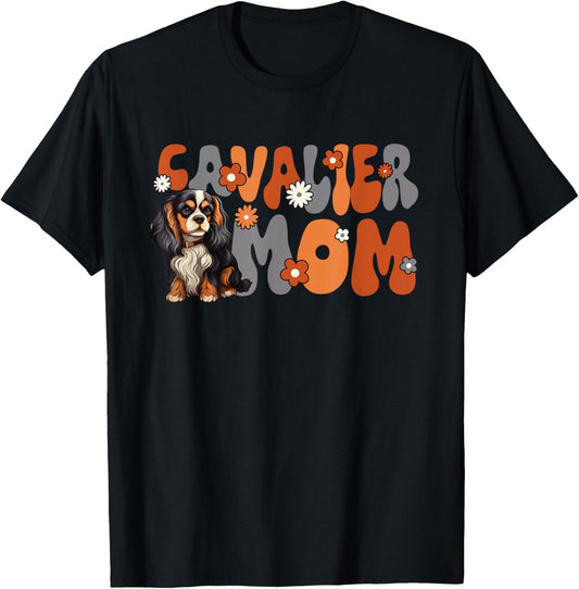 Cavalier King Charles Spaniel Groovy World's Best Cavalier T-Shirt