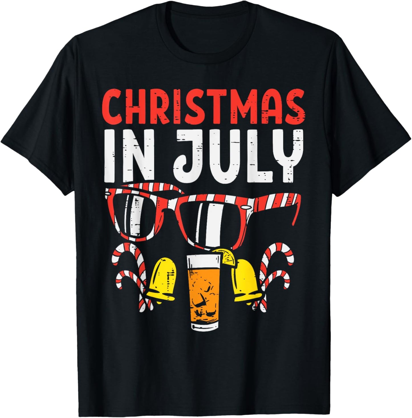 Christmas In July Sunglasses Drink Summer Xmas Men Women