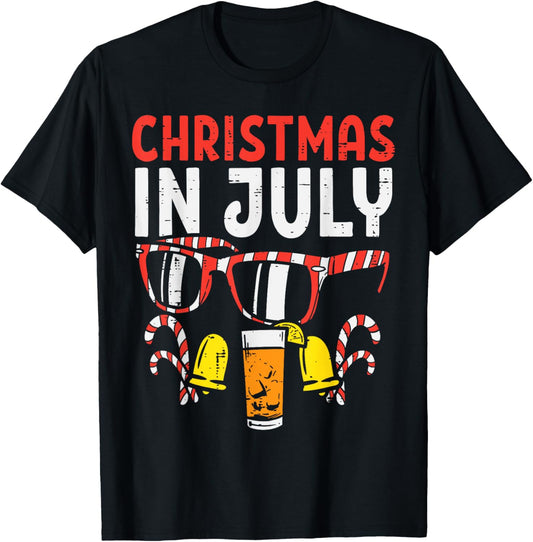 Christmas In July Sunglasses Drink Summer Xmas Men Women