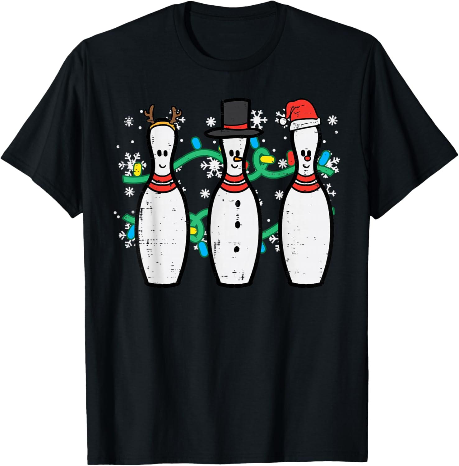 Christmas Bowling Funny Xmas Sports Bowler Men Women Kids