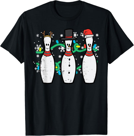 Christmas Bowling Funny Xmas Sports Bowler Men Women Kids
