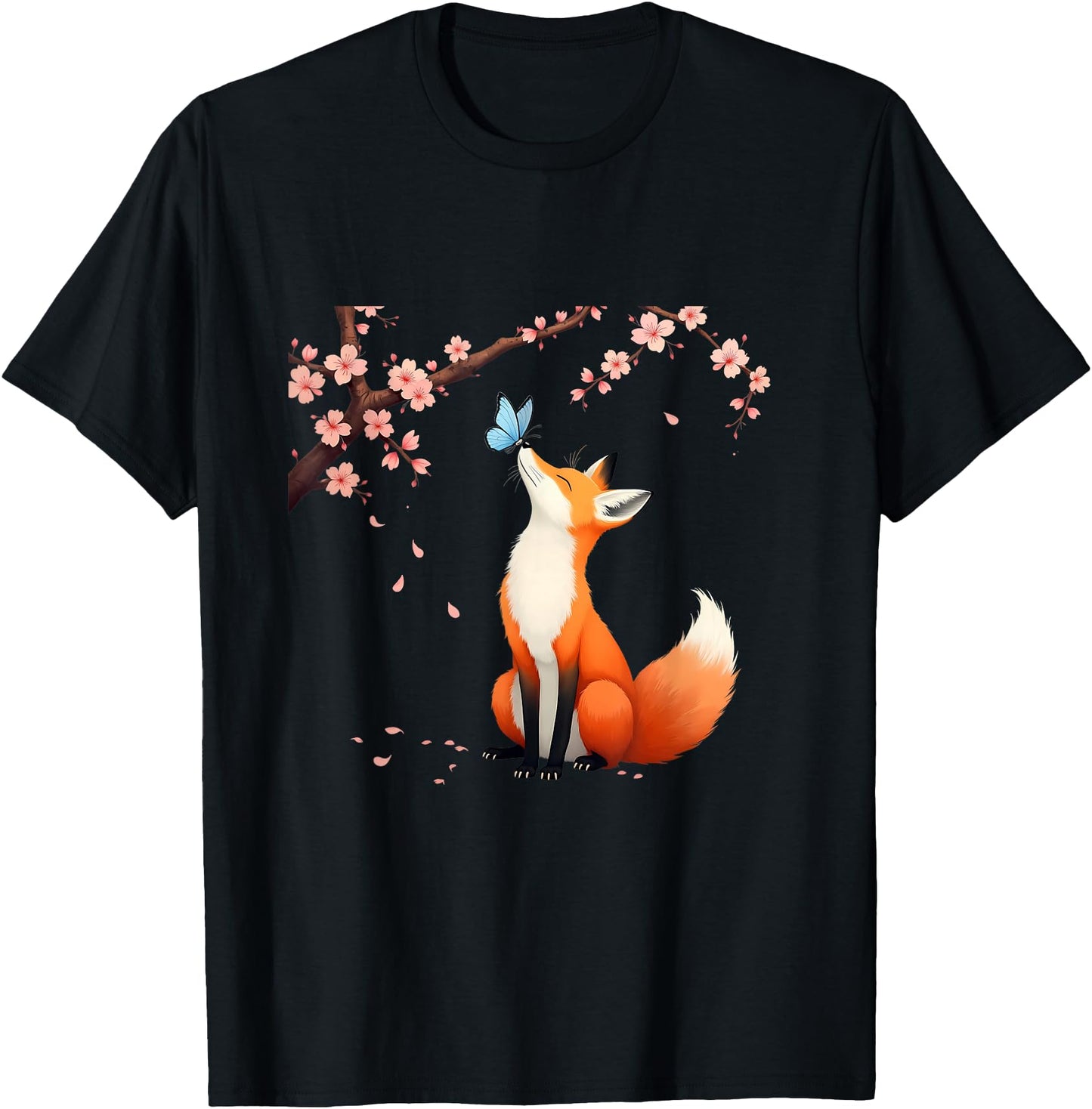 Fox Japanese Cherry Blossom sakura tree kawaii girls women