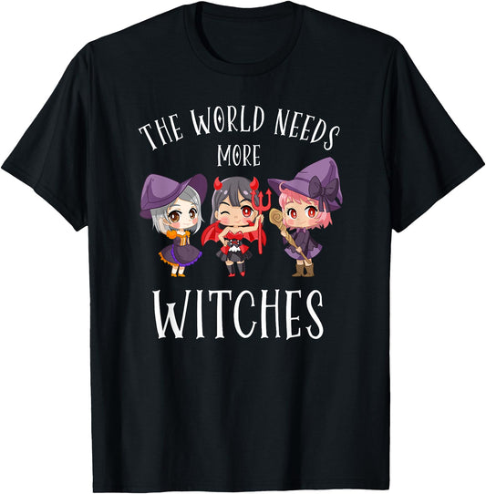 Chibi Anime Girls Witches Costume Funny Kawaii Halloween