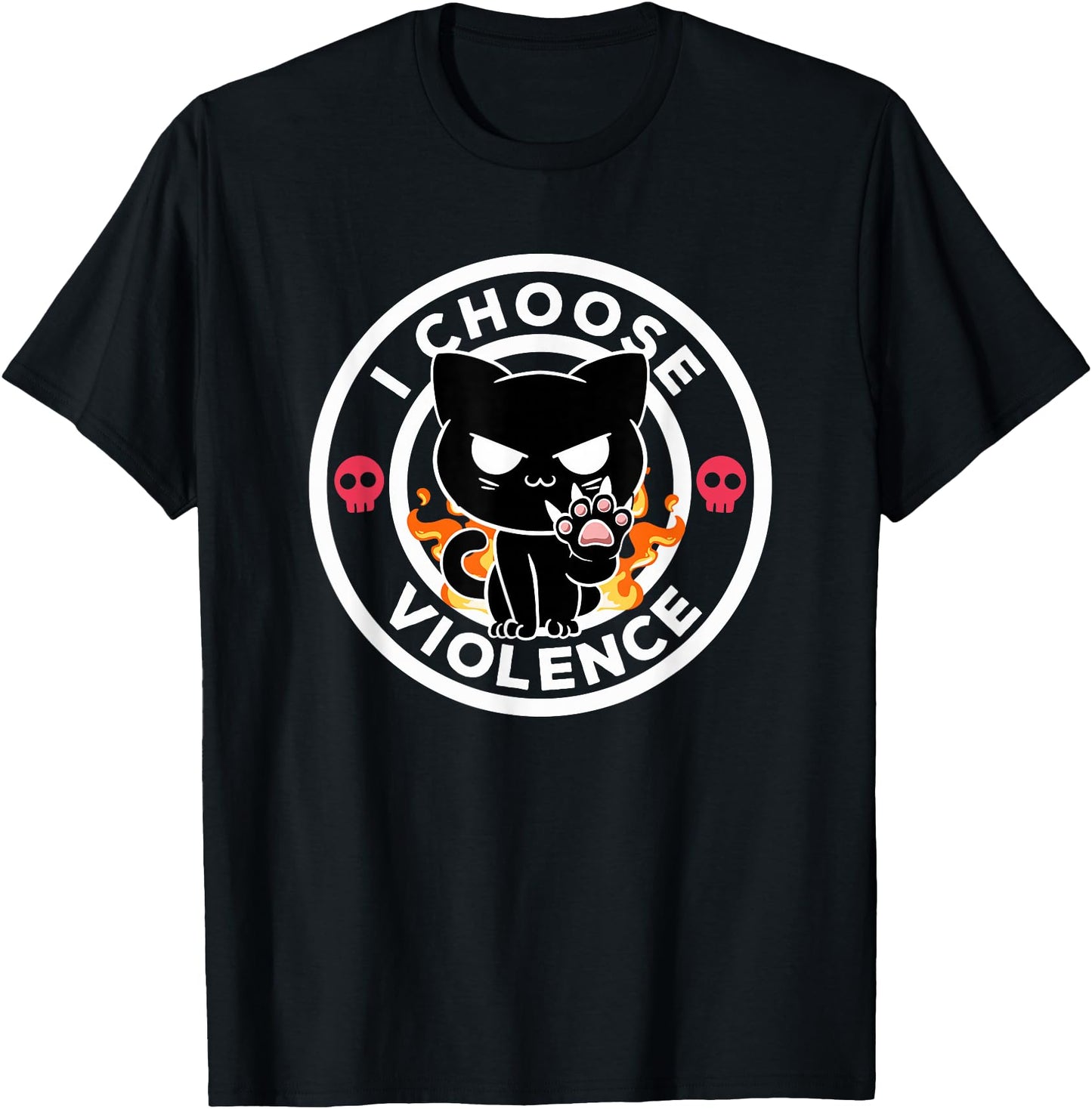 I Choose Violence Today Cat Irony And Sarcasm Funny Cat