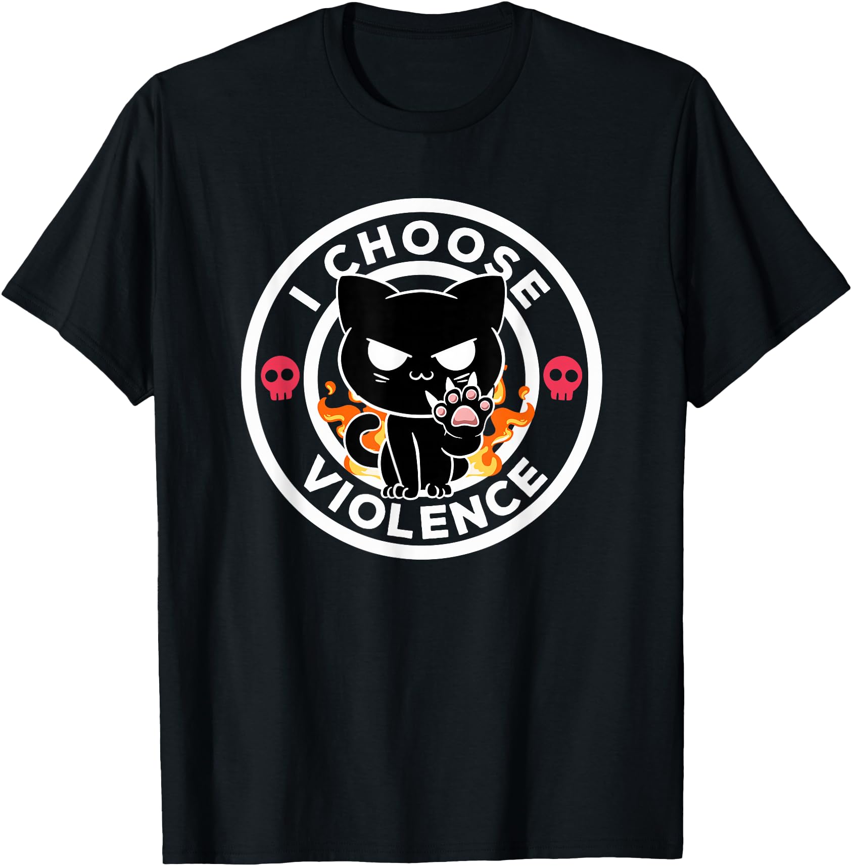 I Choose Violence Today Cat Irony And Sarcasm Funny Cat