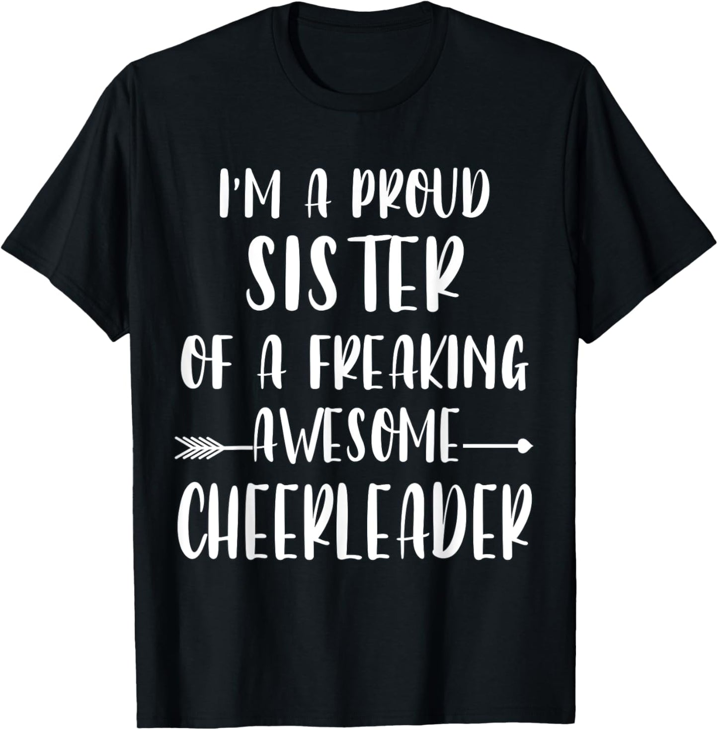 Funny I'm A Proud Cheer Sister Of A Cheerleader Xmas