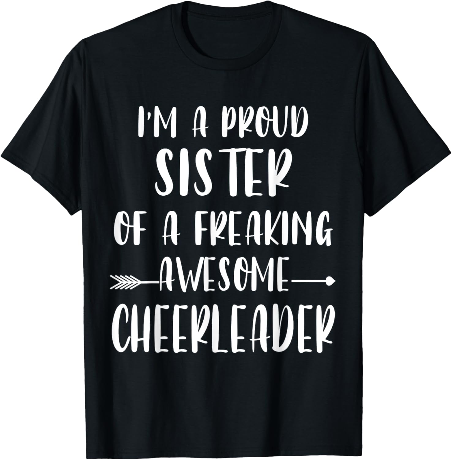 Funny I'm A Proud Cheer Sister Of A Cheerleader Xmas