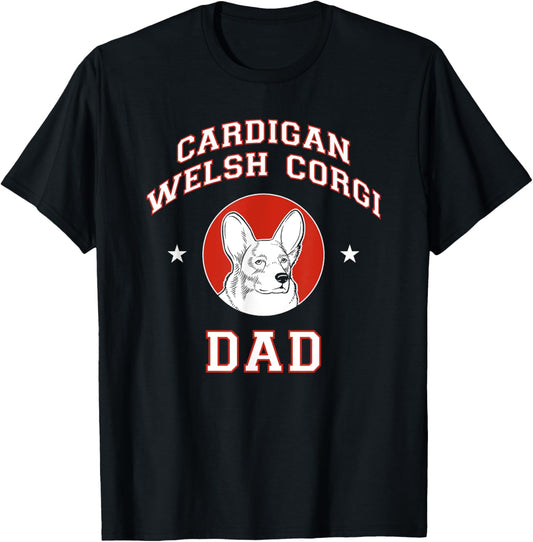 Cardigan Welsh Corgi Dad Dog Father T-Shirt
