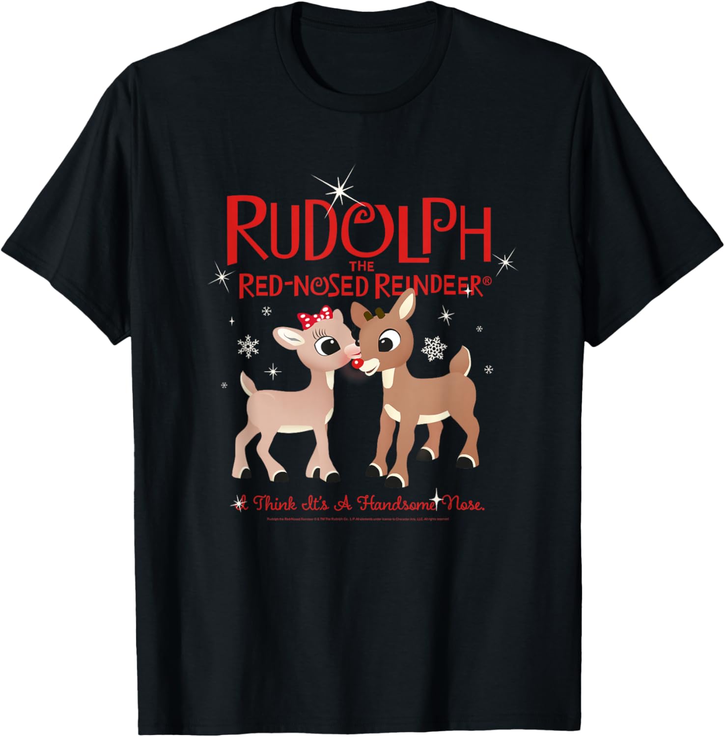 Rudolph and Clarice It's A Handsome Nose Retro Christmas