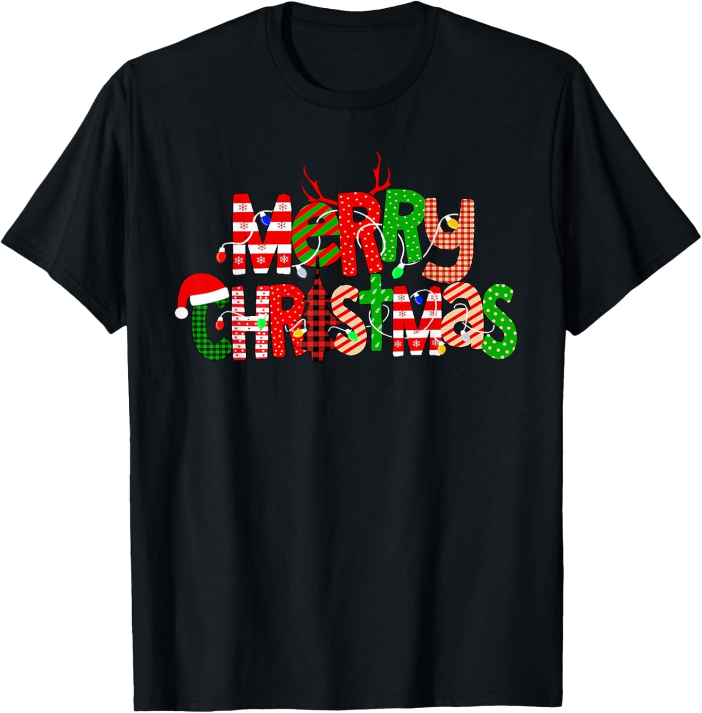Merry Christmas Xmas Santa Squad Reindeer Pajamas Holiday
