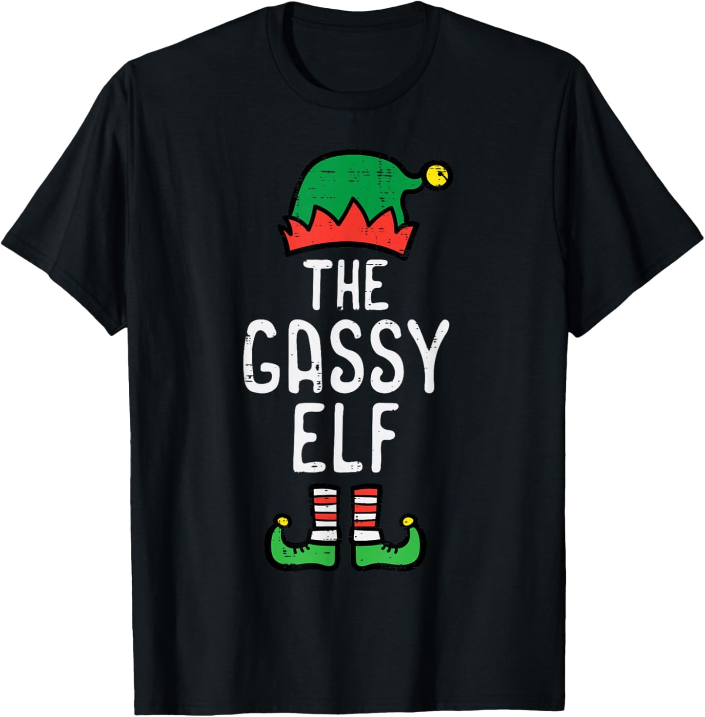 Christmas Gassy Elf Funny Xmas Family Match Men Kids Women