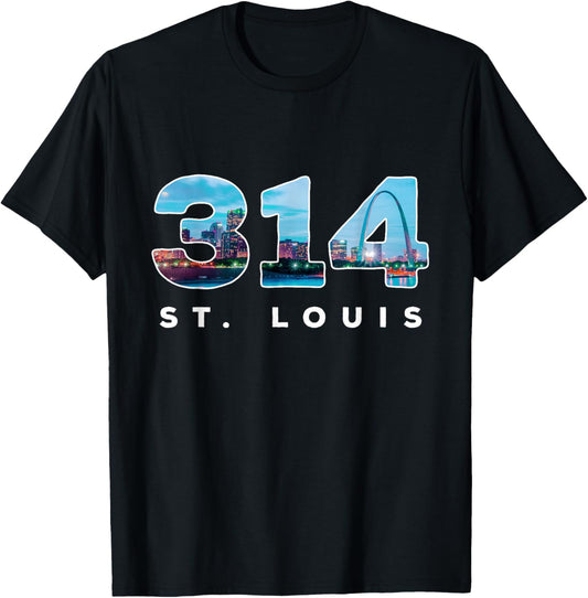 314 STL Pride St. Louis Area Code T-Shirt T-Shirt